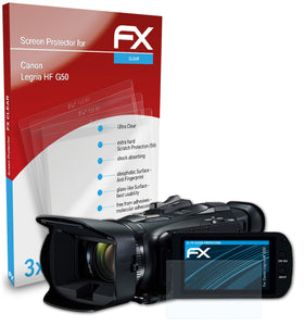 atFoliX FX-Clear Schutzfolie für Canon Legria HF G50