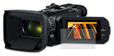 Panzerfolie atFoliX kompatibel mit Canon Legria HF G60, entspiegelnde und stoßdämpfende FX (3X)