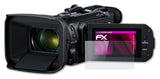 Glasfolie atFoliX kompatibel mit Canon Legria HF G60, 9H Hybrid-Glass FX