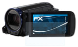 Schutzfolie atFoliX kompatibel mit Canon Legria HF R606, ultraklare FX (3X)