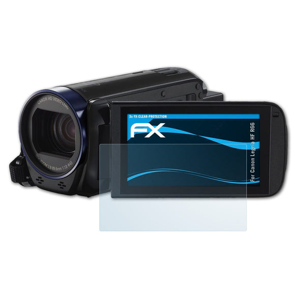atFoliX FX-Clear Schutzfolie für Canon Legria HF R66