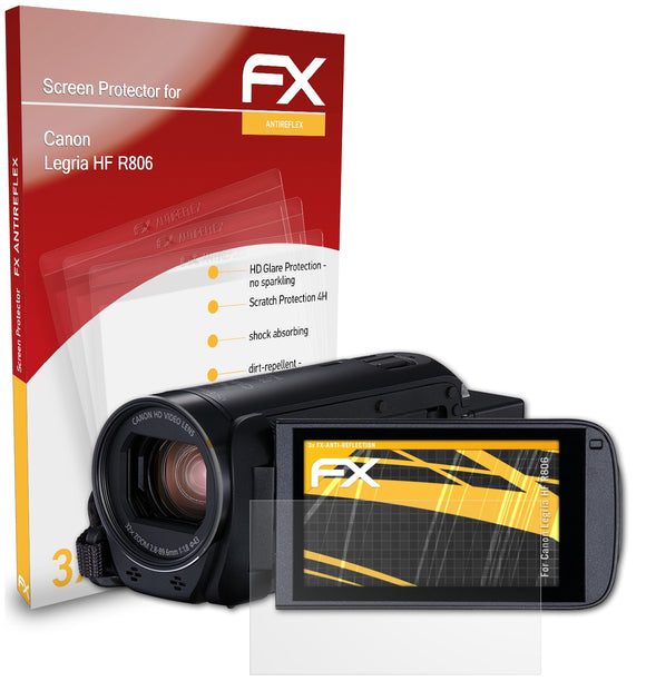 atFoliX FX-Antireflex Displayschutzfolie für Canon Legria HF R806