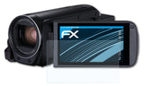 Schutzfolie atFoliX kompatibel mit Canon Legria HF R86, ultraklare FX (3X)