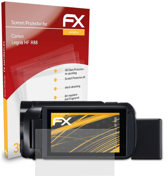 atFoliX FX-Antireflex Displayschutzfolie für Canon Legria HF R88