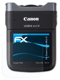 Schutzfolie atFoliX kompatibel mit Canon Legria Mini X, ultraklare FX (3X)