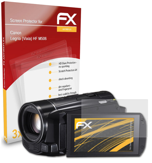 atFoliX FX-Antireflex Displayschutzfolie für Canon Legria (Vixia) HF M506