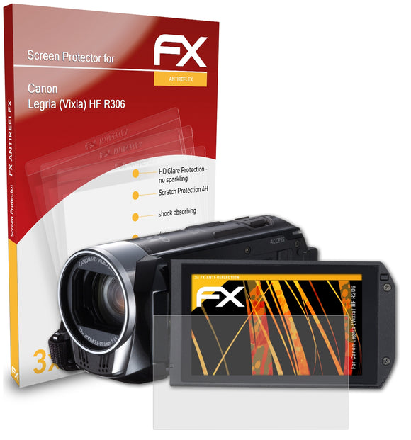 atFoliX FX-Antireflex Displayschutzfolie für Canon Legria (Vixia) HF R306