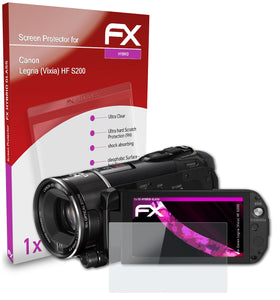 atFoliX FX-Hybrid-Glass Panzerglasfolie für Canon Legria (Vixia) HF S200