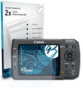 Bruni Basics-Clear Displayschutzfolie für Canon Media Storage M80