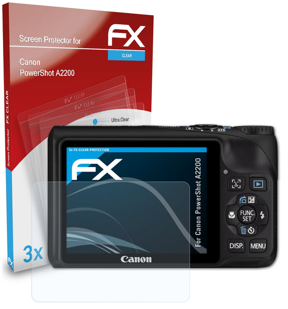 atFoliX FX-Clear Schutzfolie für Canon PowerShot A2200