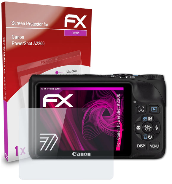 atFoliX FX-Hybrid-Glass Panzerglasfolie für Canon PowerShot A2200