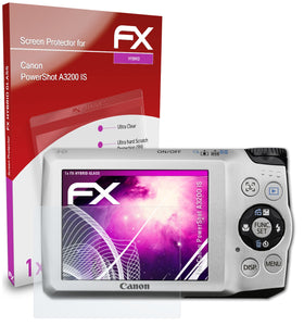 atFoliX FX-Hybrid-Glass Panzerglasfolie für Canon PowerShot A3200 IS