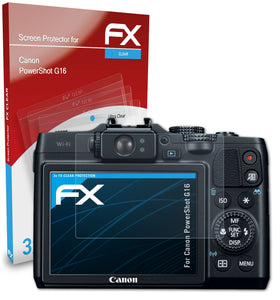 atFoliX FX-Clear Schutzfolie für Canon PowerShot G16