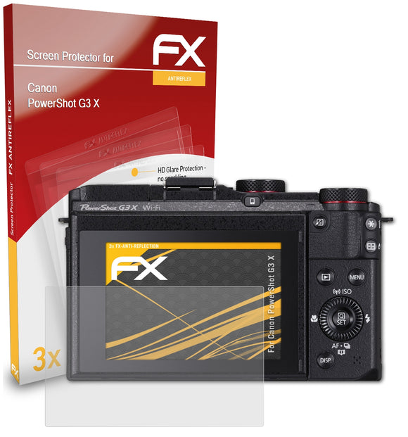 atFoliX FX-Antireflex Displayschutzfolie für Canon PowerShot G3 X