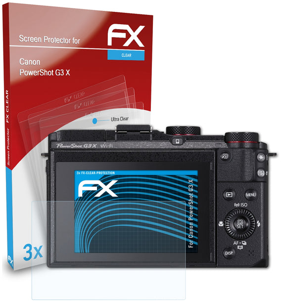 atFoliX FX-Clear Schutzfolie für Canon PowerShot G3 X