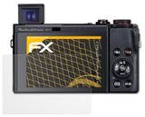 Panzerfolie atFoliX kompatibel mit Canon PowerShot G5 X Mark II, entspiegelnde und stoßdämpfende FX (3X)