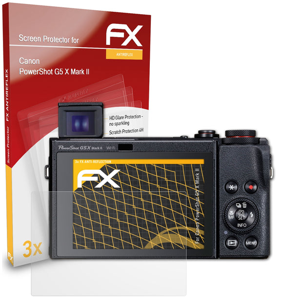 atFoliX FX-Antireflex Displayschutzfolie für Canon PowerShot G5 X Mark II