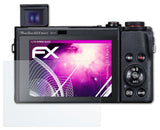 Glasfolie atFoliX kompatibel mit Canon PowerShot G5 X Mark II, 9H Hybrid-Glass FX
