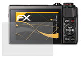 Panzerfolie atFoliX kompatibel mit Canon PowerShot G7 X Mark II, entspiegelnde und stoßdämpfende FX (3X)
