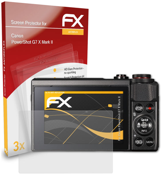 atFoliX FX-Antireflex Displayschutzfolie für Canon PowerShot G7 X Mark II
