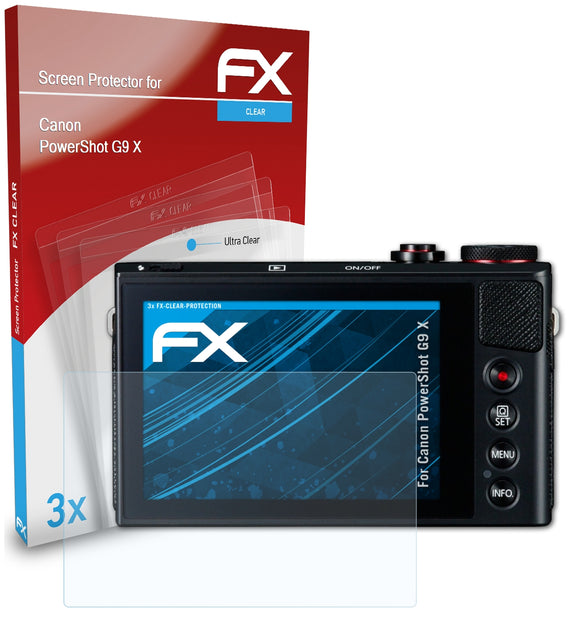 atFoliX FX-Clear Schutzfolie für Canon PowerShot G9 X