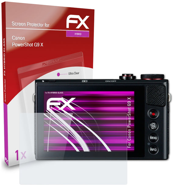 atFoliX FX-Hybrid-Glass Panzerglasfolie für Canon PowerShot G9 X