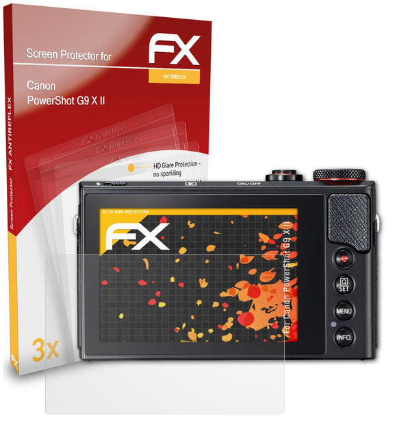 atFoliX FX-Antireflex Displayschutzfolie für Canon PowerShot G9 X II