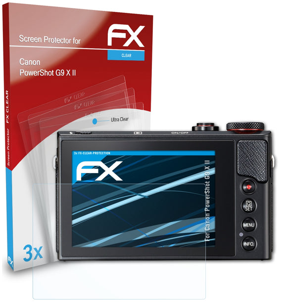 atFoliX FX-Clear Schutzfolie für Canon PowerShot G9 X II