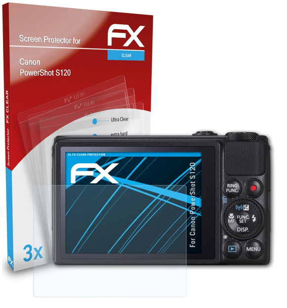 atFoliX FX-Clear Schutzfolie für Canon PowerShot S120