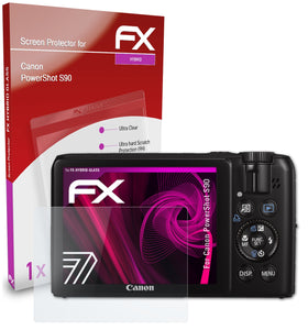 atFoliX FX-Hybrid-Glass Panzerglasfolie für Canon PowerShot S90