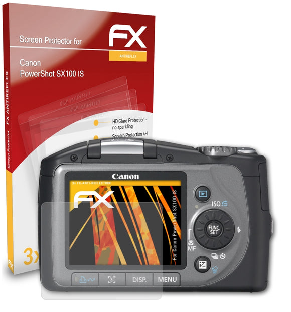 atFoliX FX-Antireflex Displayschutzfolie für Canon PowerShot SX100 IS