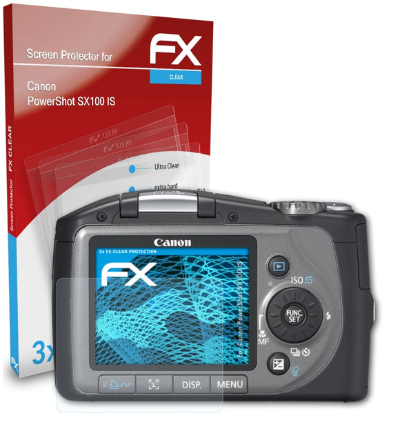 atFoliX FX-Clear Schutzfolie für Canon PowerShot SX100 IS