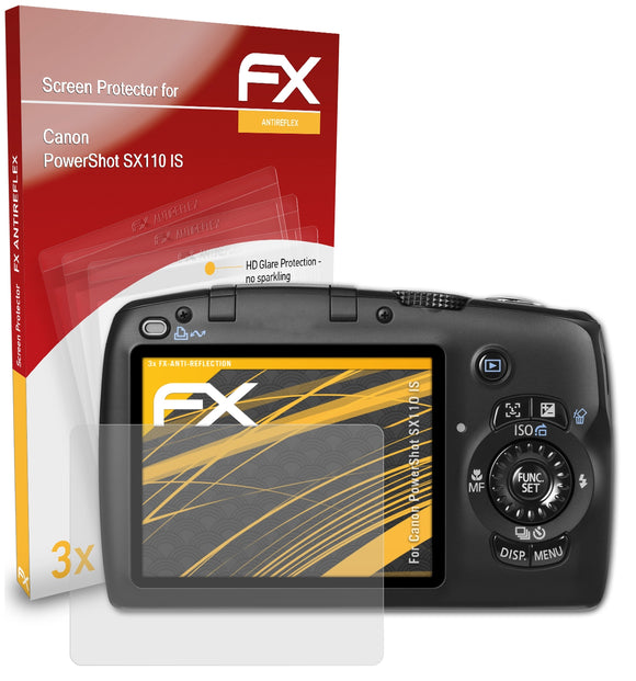 atFoliX FX-Antireflex Displayschutzfolie für Canon PowerShot SX110 IS