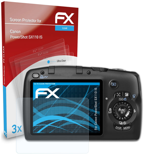 atFoliX FX-Clear Schutzfolie für Canon PowerShot SX110 IS
