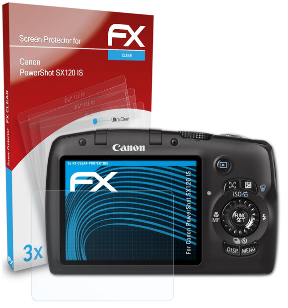 atFoliX FX-Clear Schutzfolie für Canon PowerShot SX120 IS