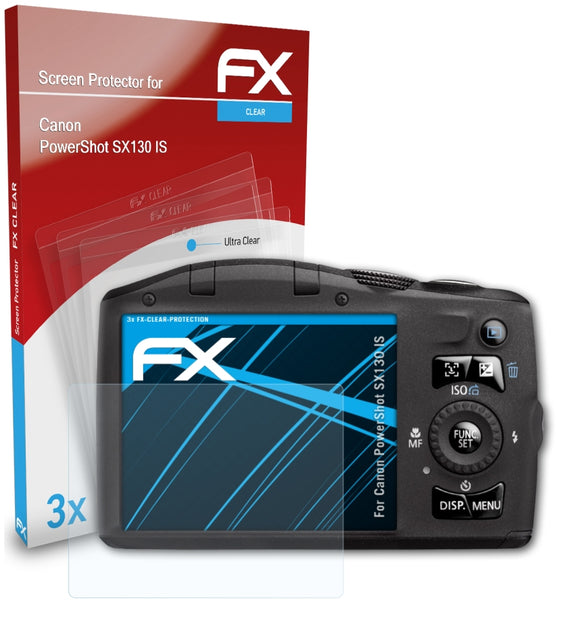 atFoliX FX-Clear Schutzfolie für Canon PowerShot SX130 IS