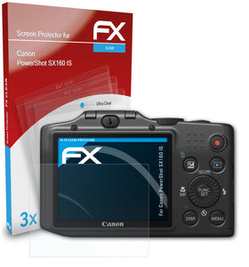 atFoliX FX-Clear Schutzfolie für Canon PowerShot SX160 IS
