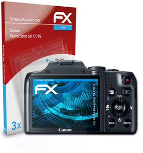 atFoliX FX-Clear Schutzfolie für Canon PowerShot SX170 IS