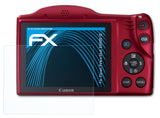 atFoliX Schutzfolie kompatibel mit Canon PowerShot SX400 IS, ultraklare FX Folie (3X)