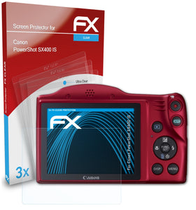 atFoliX FX-Clear Schutzfolie für Canon PowerShot SX400 IS