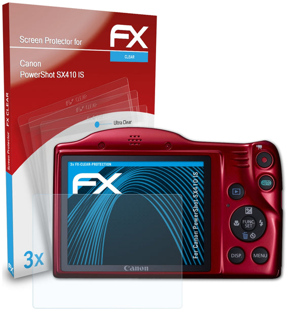 atFoliX FX-Clear Schutzfolie für Canon PowerShot SX410 IS