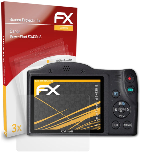 atFoliX FX-Antireflex Displayschutzfolie für Canon PowerShot SX430 IS