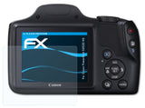 atFoliX Schutzfolie kompatibel mit Canon PowerShot SX520 HS, ultraklare FX Folie (3X)