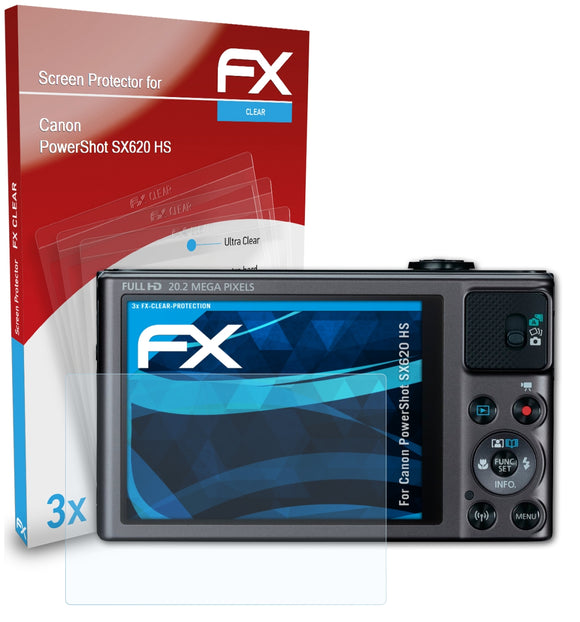 atFoliX FX-Clear Schutzfolie für Canon PowerShot SX620 HS