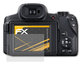 Panzerfolie atFoliX kompatibel mit Canon PowerShot SX70 HS, entspiegelnde und stoßdämpfende FX (3X)