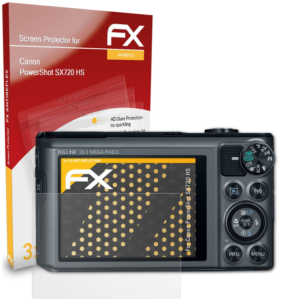 atFoliX FX-Antireflex Displayschutzfolie für Canon PowerShot SX720 HS