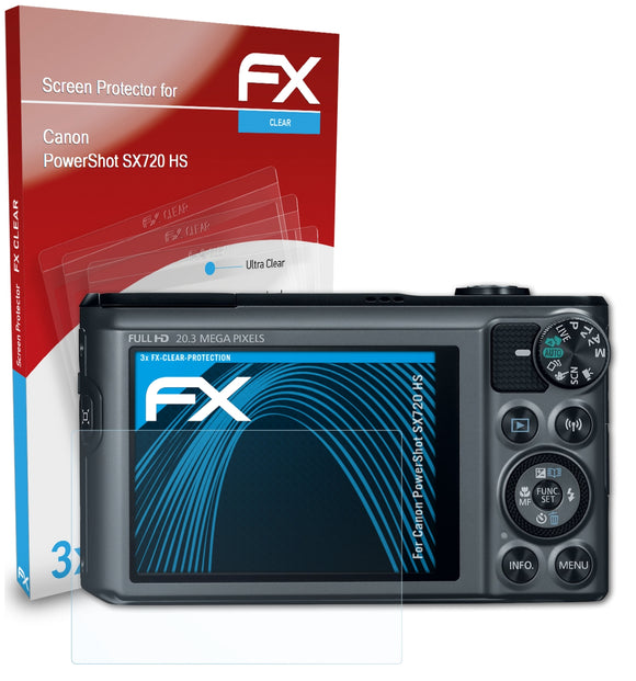 atFoliX FX-Clear Schutzfolie für Canon PowerShot SX720 HS