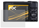 Panzerfolie atFoliX kompatibel mit Canon PowerShot SX740 HS, entspiegelnde und stoßdämpfende FX (3X)