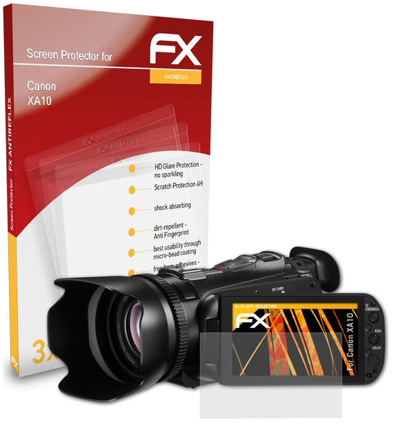 atFoliX FX-Antireflex Displayschutzfolie für Canon XA10