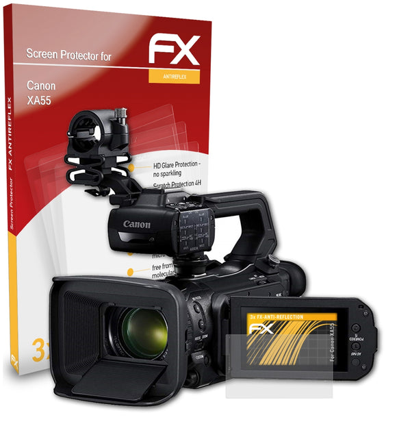 atFoliX FX-Antireflex Displayschutzfolie für Canon XA55
